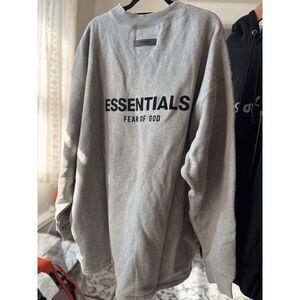 NWT Essentials Fear of God Dark Oatmeal Crewneck